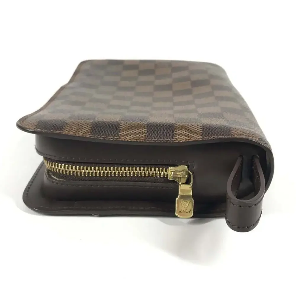 LOUIS VUITTON Brown Damier Canvas Pouch